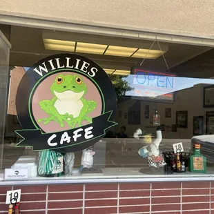 Front of cafe