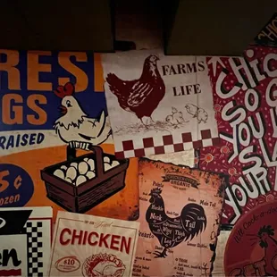 a variety of signs