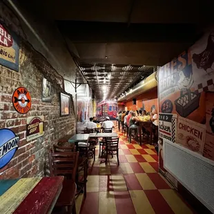 the inside of the restaurant