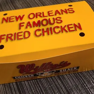 a box of fried chicken