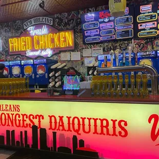 Order counter and Daiquiri area