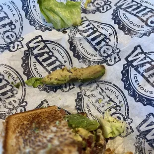 The avocado from my BLTA.