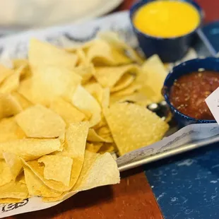 Starter: Chips with Queso