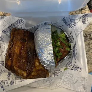 ribs in foil