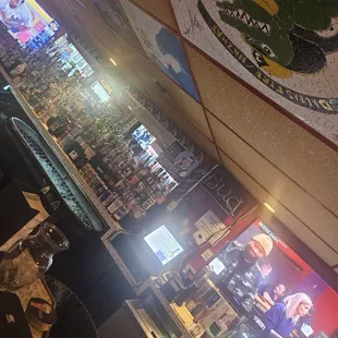 a view of the bar from the bar