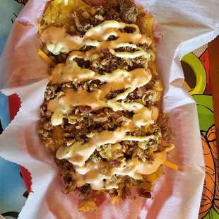 Loaded tostones