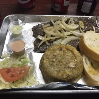 Pinchos con Mofongo Combo