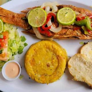 Fried Snapper Mofongo