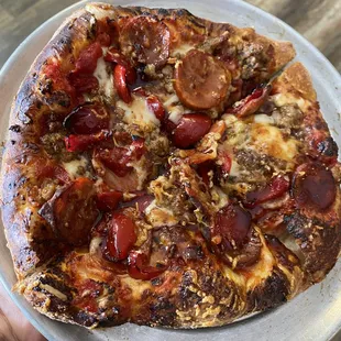 pizza, food