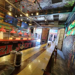 the interior of a restaurant