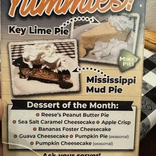 Desserts.