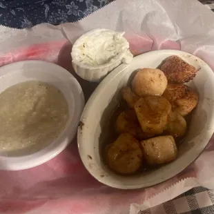 Scallops grilled