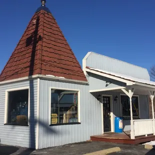 the outside of the building