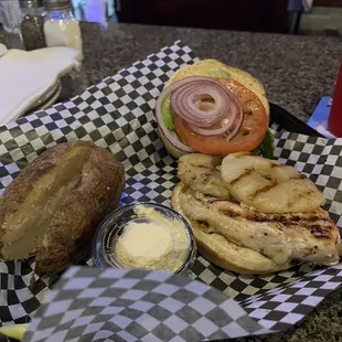 Teriyaki chicken sandwich