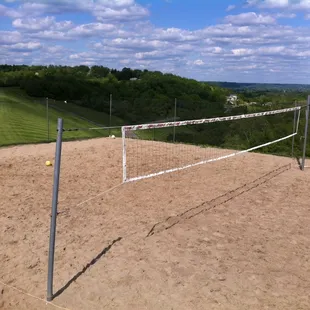 Sand volleyball court