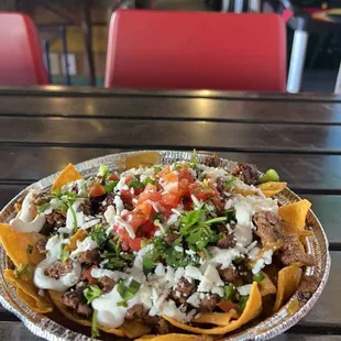 Carne asada nachos