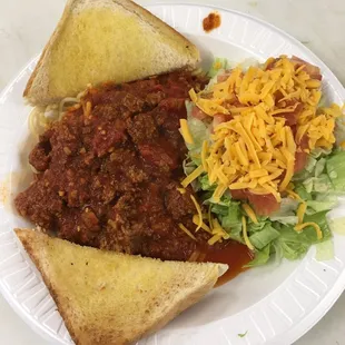 The Thursday Special is Spaghetti with Toast &amp; Salad