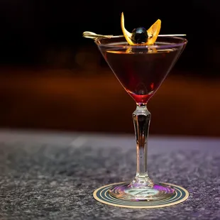 Our take on a classic Manhattan called the Improved Manhattan. You didn&apos;t think it could be better, but we did it!