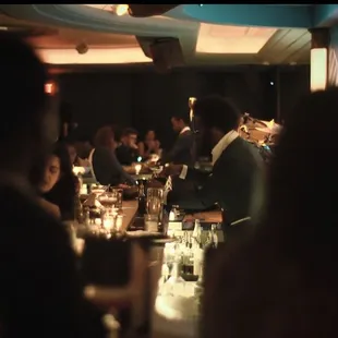 A view from the end of our bar, which spans nearly the entire room.