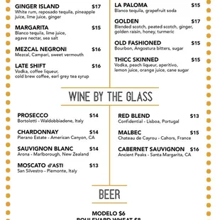 Cocktails, Wine &amp; Beer...