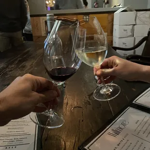 Red Blend Cab-Merlot, Sauv Blanc toasting a great  week.