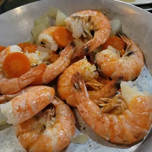 Steamed shrimp