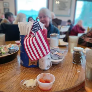 Flag on every table!