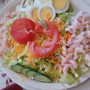 Generous shrimp salad!