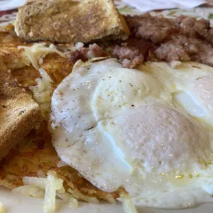 Corned beef hash breakfast