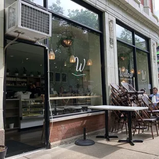 Storefront and patio