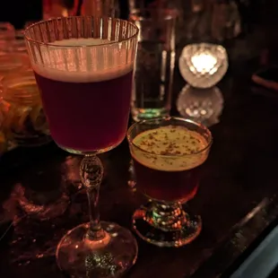 The Oaxacan Club on the left, and spin on an espresso martini on the right
