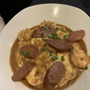 Brunch Menu: Shrimp and grits
