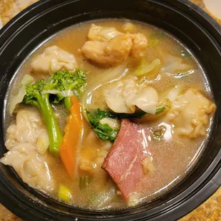 Wor Won Ton,  takeout,  in my bowl