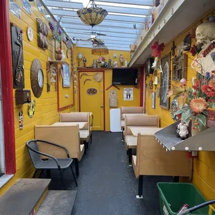 the inside of the restaurant