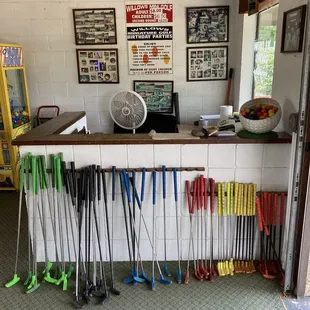 Mini golf area