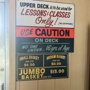 Driving range prices