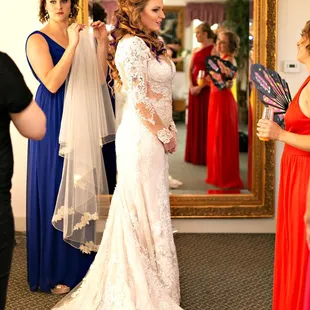 Just before the wedding.