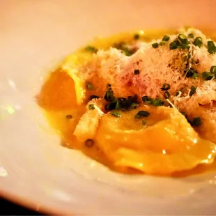 The lobster raviolis.