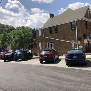 Off street parking 2-hour limit weekdays between 9 am - 6 pm