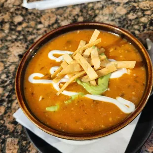 Willow Street - bowl of Chicken Tortilla soup