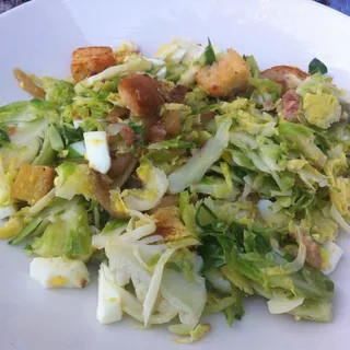 Warm Brussels Sprout Salad