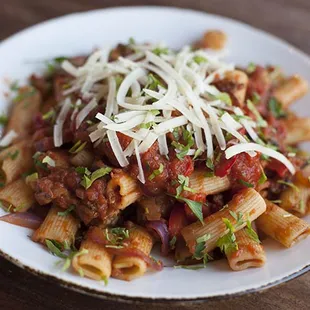 Sausage and Rigatoni Pasta. Homemade