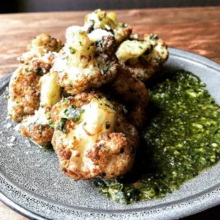 Pesto Cauliflower Side. DELICIOUS