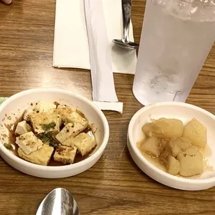 Their 5 dishes that come with the meal