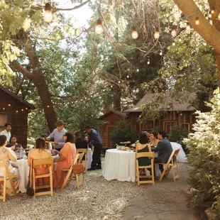 The reception area, this is what 18 guests look like.