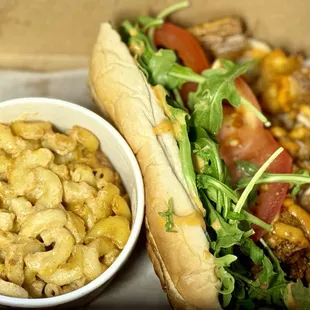 Rich Boi Sandwich with a side of Mac&amp;Plz