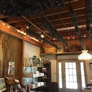 Lavender drying in the eaves