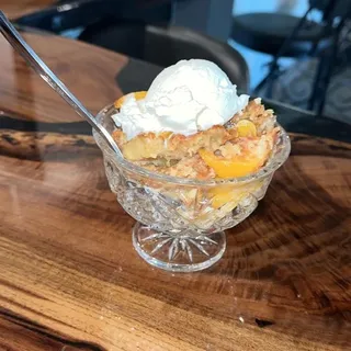 Peaches and Cream Bread Pudding