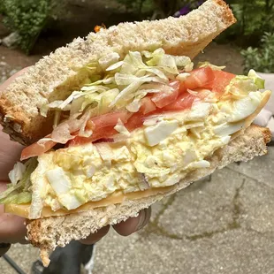 Egg salad on multigrain