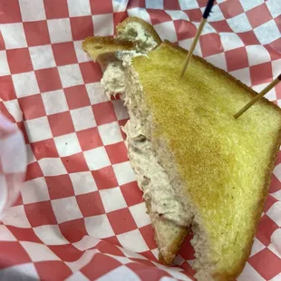Chicken salad on Texas toast